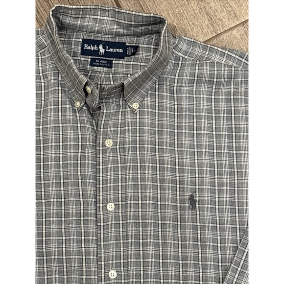 Ralph Lauren Other - Ralph Lauren long sleeve button-down Blaire gray pony large